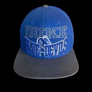 Duke Blue Devils Top Of The World Snapback Hat Cap Black Blue